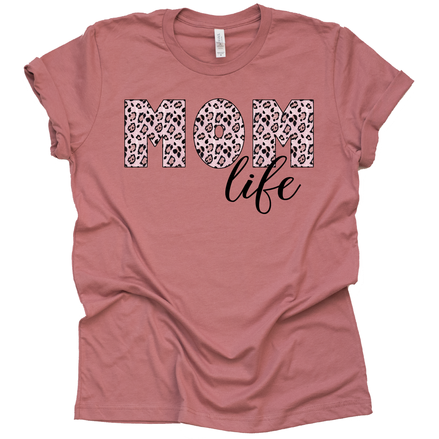Leopard Mom Life Shirt – Casual Graphic Tee for Women