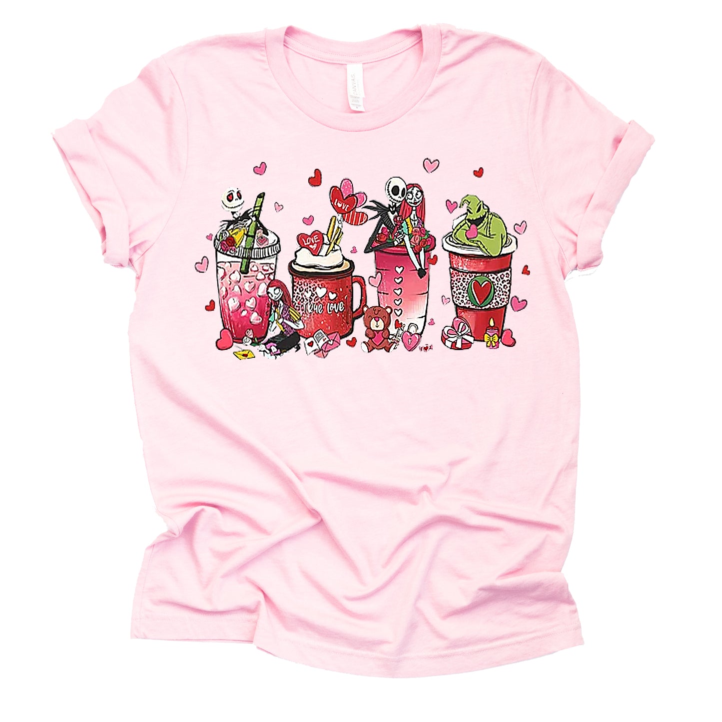 Jack Skellington Valentine Latte Graphic Shirt
