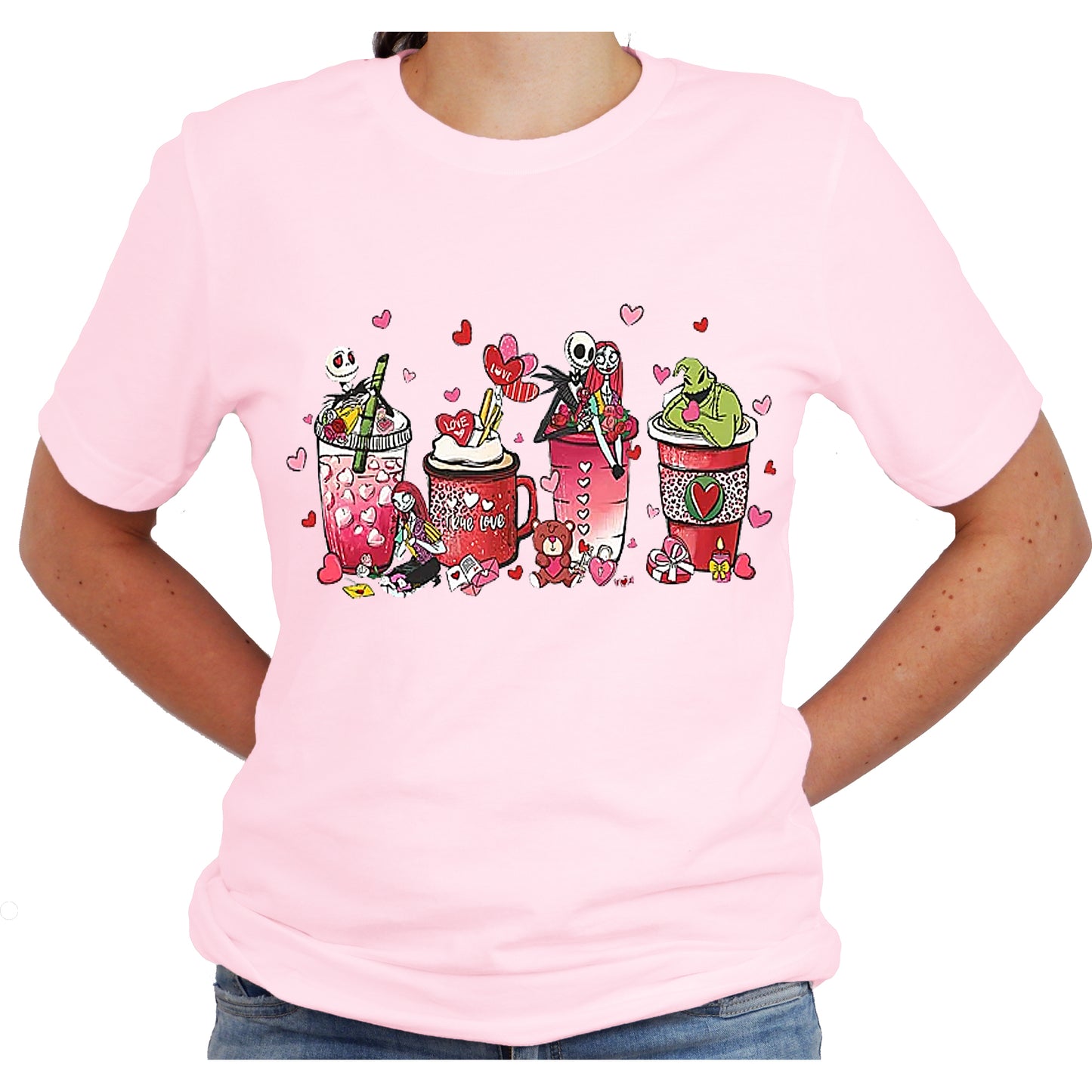 Jack Skellington Valentine Latte Graphic Shirt
