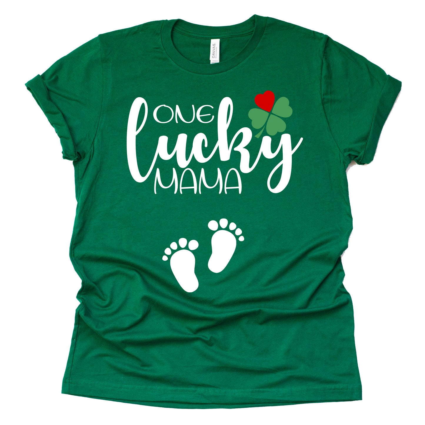 One Lucky Mama St Patrick's Day Shirt - Fun Announcement