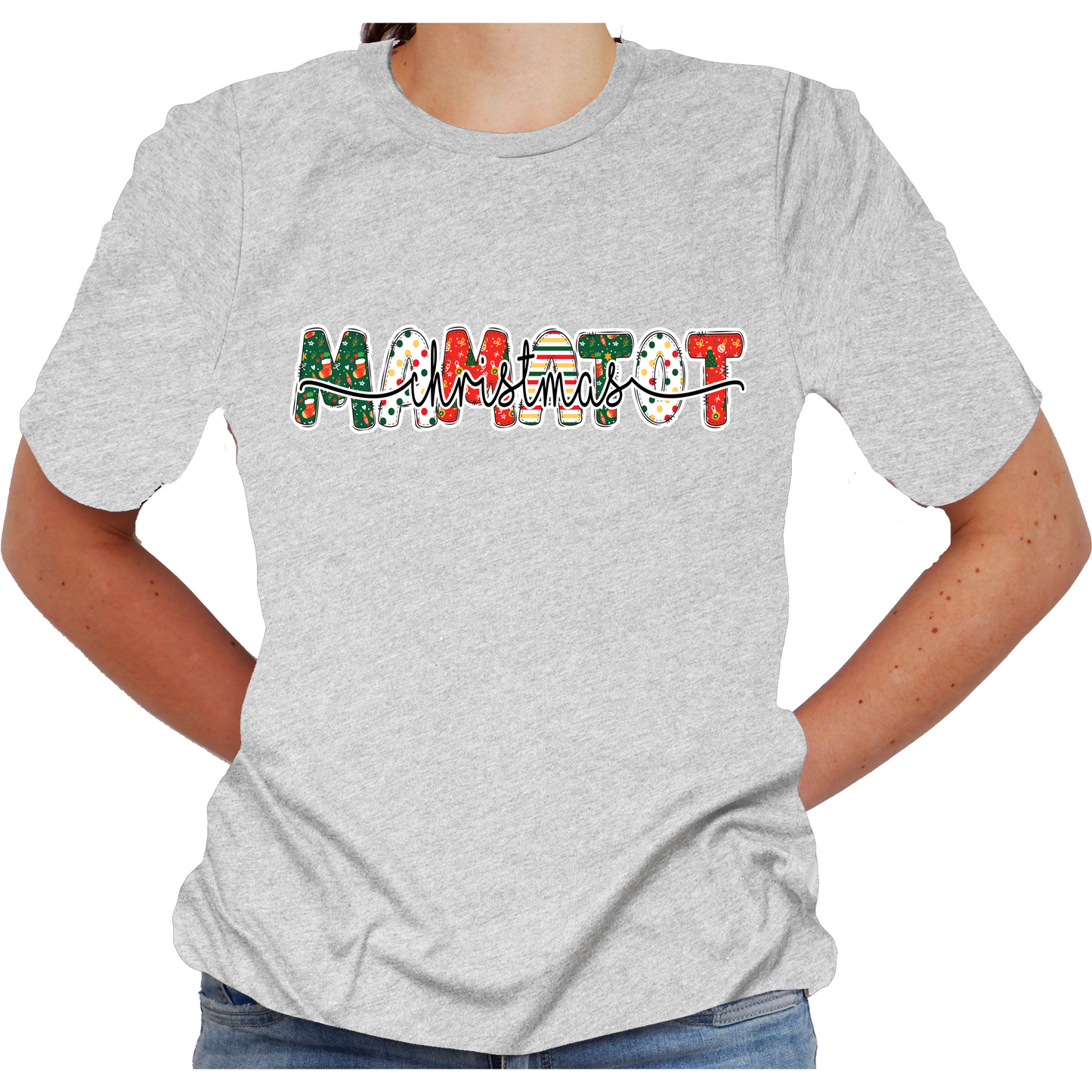 Mama Tot Christmas Shirt - Festive Graphic Tee