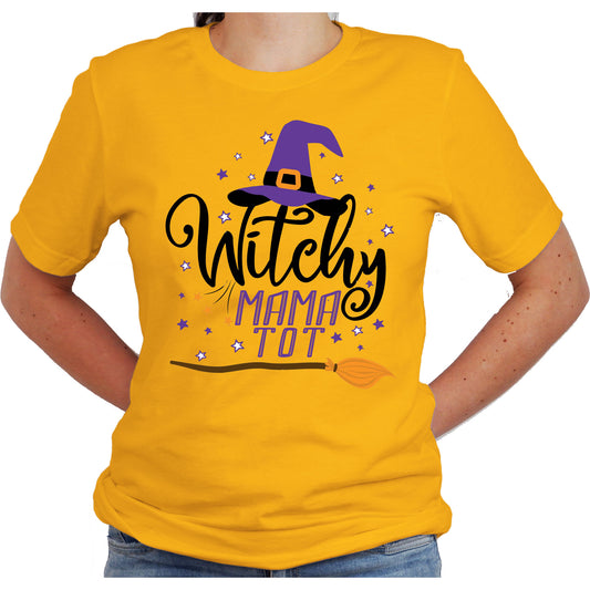 Witchy Mamatot Shirt - Spooky Halloween Tee for Moms