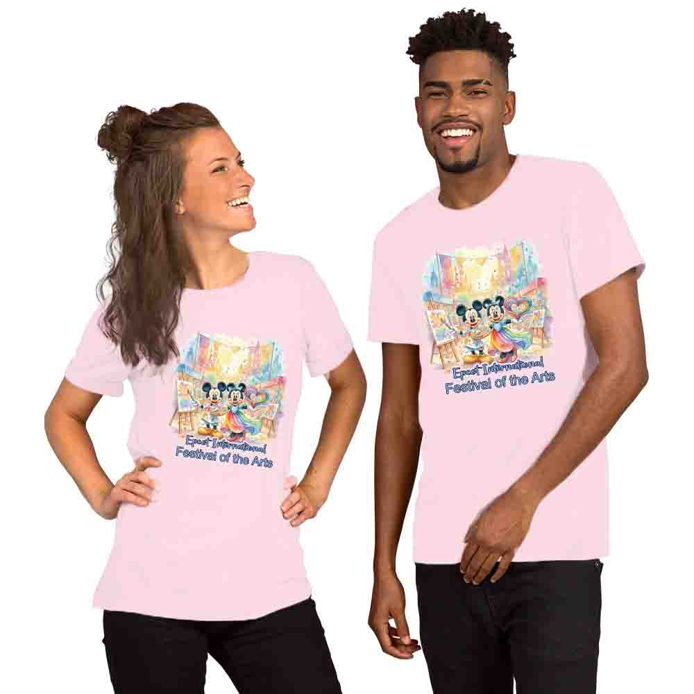 EPCOT Festival of the Arts graphic tee with colorful theme park design