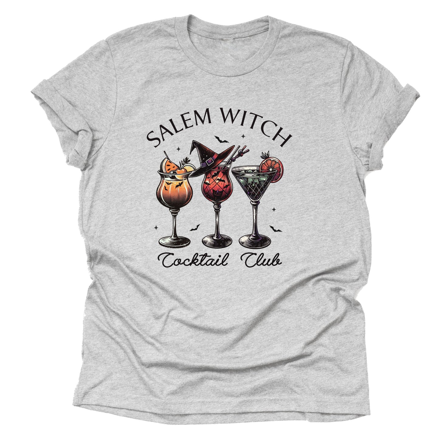Salem Witch Cocktail Club Halloween Shirt Casual Tee