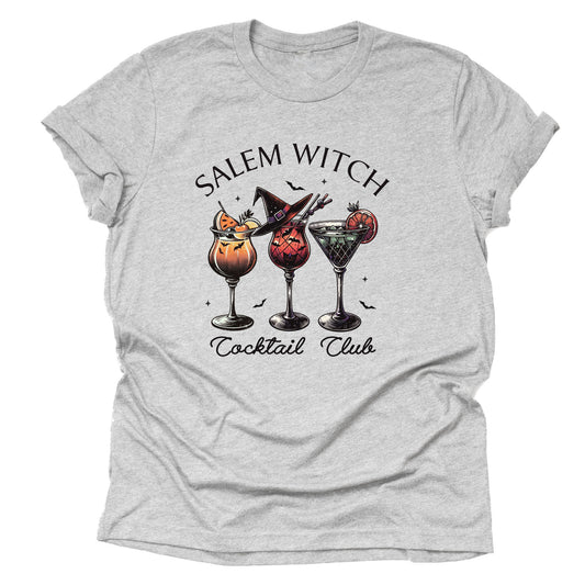 Salem Witch Cocktail Club Halloween Shirt Casual Tee