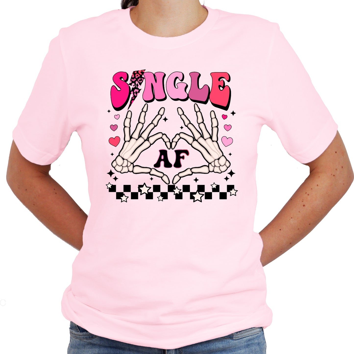 Single AF Valentine Graphic Casual Short Sleeve Shirt