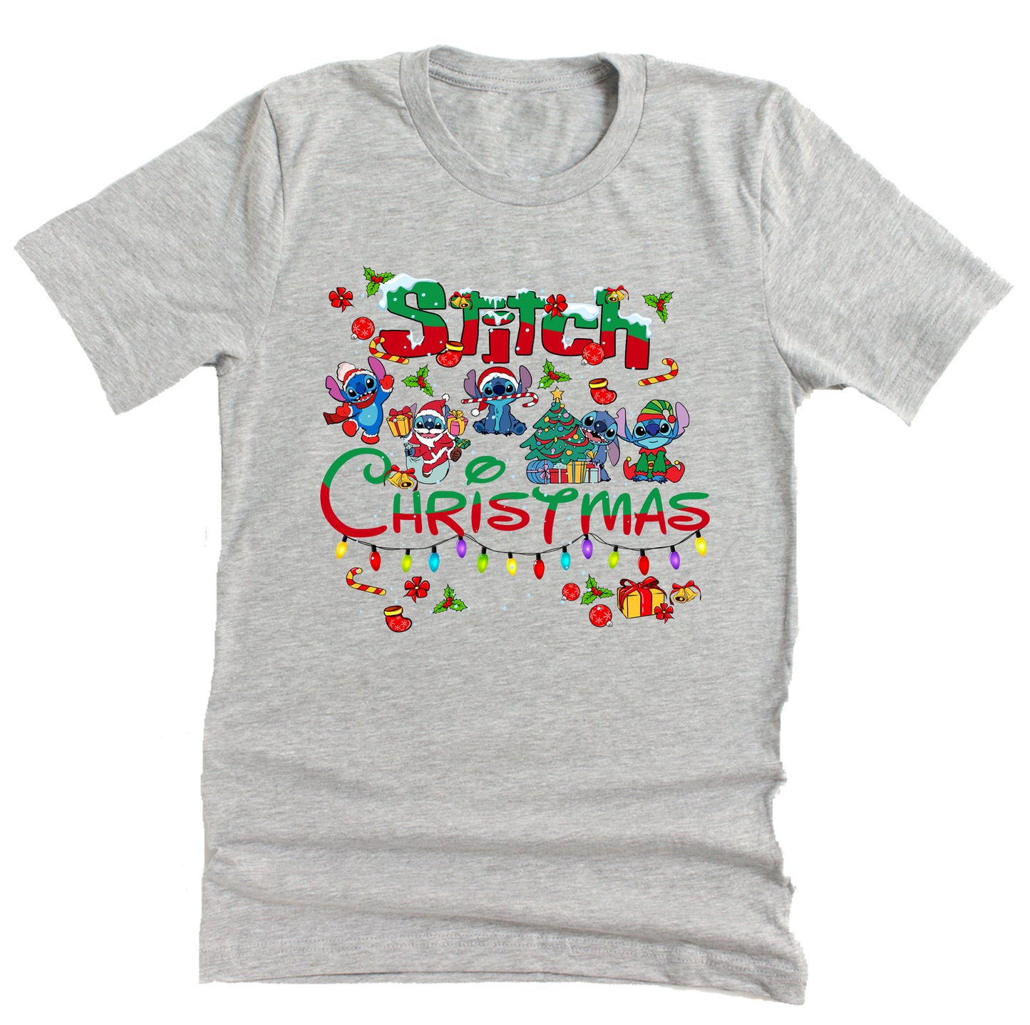 Stitch Christmas Short Sleeve Shirt – Festive Fun!