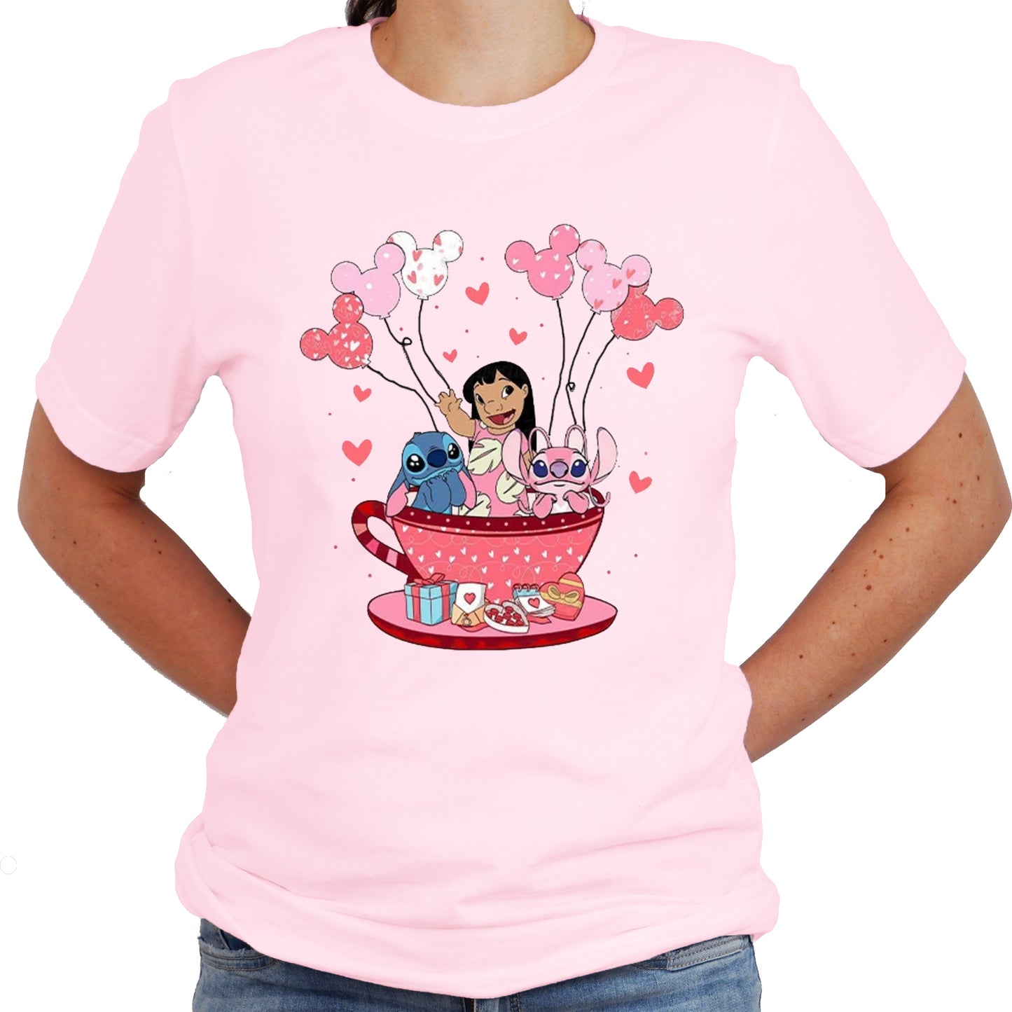 Valentine Graphic Design Casual Short Sleeve Shirt
