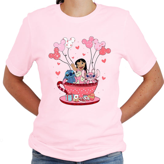Valentine Graphic Design Casual Short Sleeve Shirt