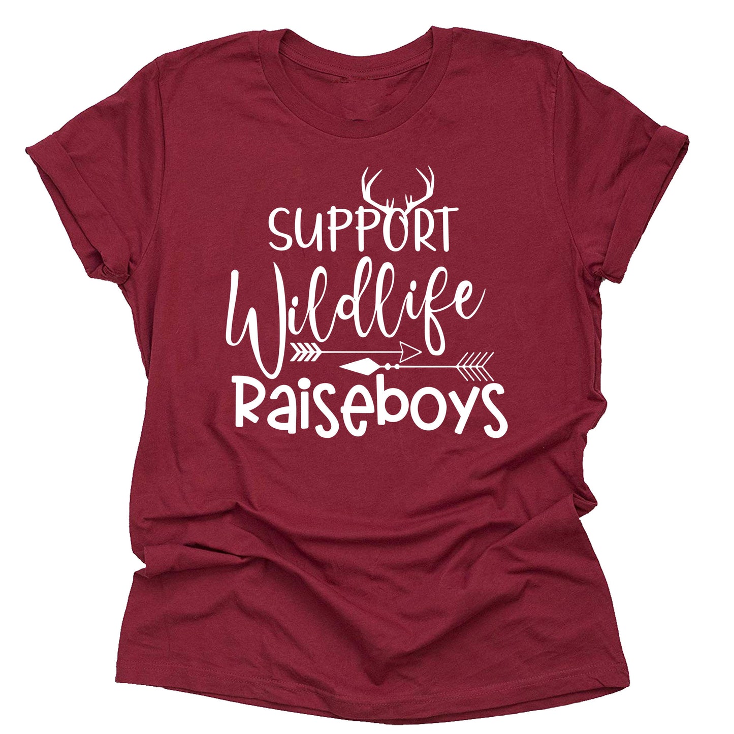 Support Wildlife Raise Boys T-Shirt | Cute Letter Print