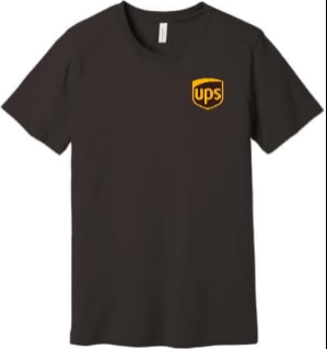 UPS logo shirt for delivery drivers and uniform workwear