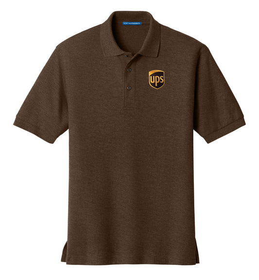 UPS uniform silk touch polo shirt for delivery drivers and workwear