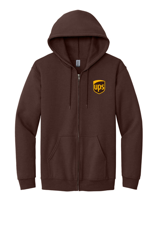 UPS zip up hoodie for delivery drivers and uniform workwear