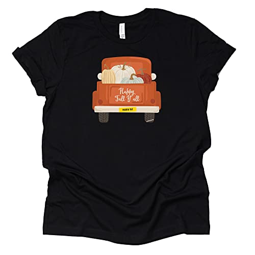 Happy Fall Y'all Pumpkin Truck Shirt - Autumn Tee
