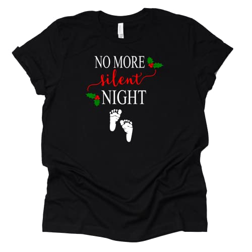 No More Silent Nights Pregnancy Announcement Shirt