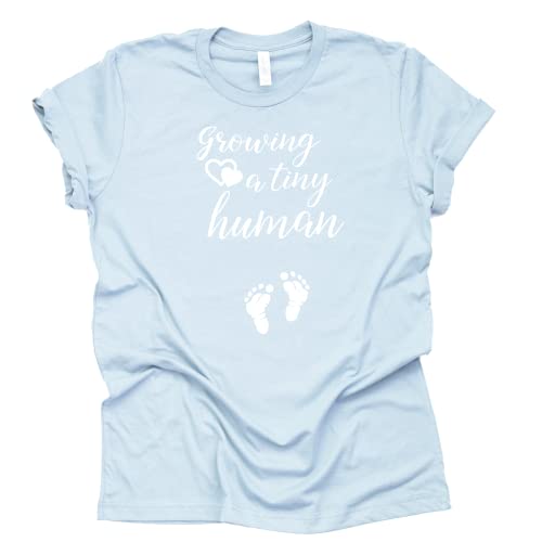 Growing a Tiny Human Shirt | Cute Pregnancy Reveal Tee