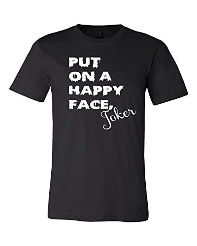 Put on a Happy Face Joker Graphic Tee - Fun Shirt