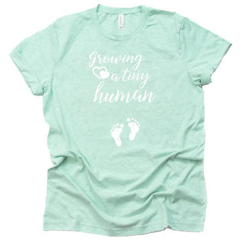 Growing a Tiny Human Shirt | Cute Pregnancy Reveal Tee