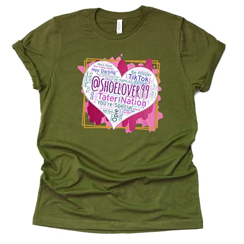 Shoelover99 Heart Word Art Graphic T-Shirt