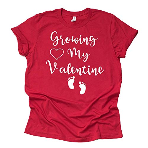Growing My Valentine Shirt - Pregnancy Announcement Tee