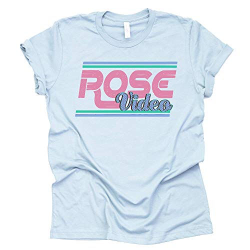 Rose Video Graphic T-Shirt - Trendy Casual Top