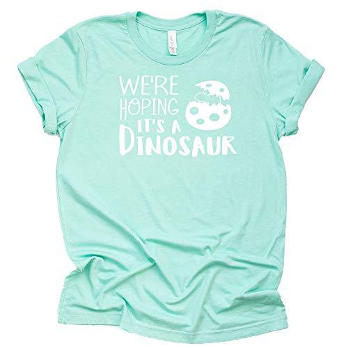 Dinosaur Pregnancy Announcement Shirt - Fun Short Sleeve Tee