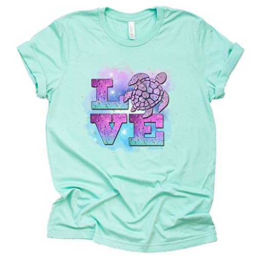 Love Turtle Graphic Shirt - Stylish Eco-Friendly Tee