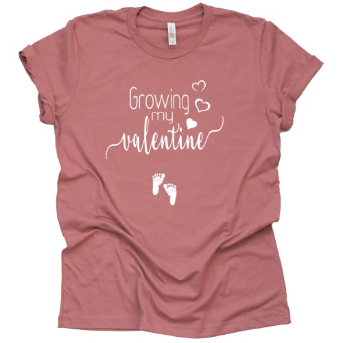 Growing My Valentine Shirt - Cute Pregnancy Announcement Tee