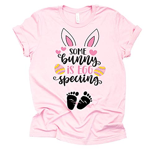 Somebunny is Egg Specting Pregnancy Shirt for Easter Fun
