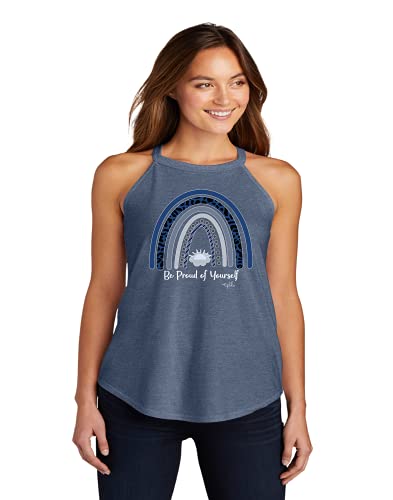 Rainbow Tank Top - Be Proud of Yourself Graphic Shirt