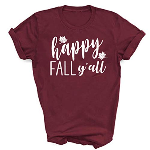 Happy Fall Y'all Shirt - Fun Autumn Leaves Tee
