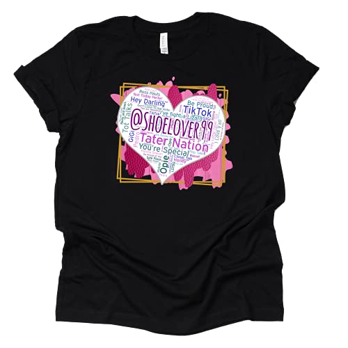 Shoelover99 Heart Word Art Graphic T-Shirt