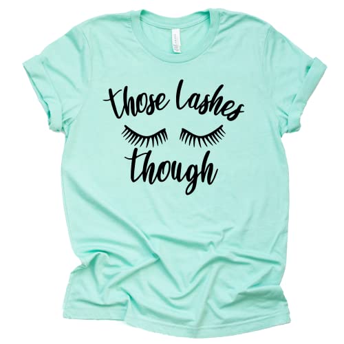 Women's Eyelash Graphic Shirt - Trendy Black Makeup Tee