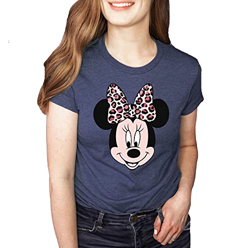 Minnie Mouse Leopard Print Safari Shirt - Casual Short Sleeve