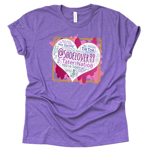 Shoelover99 Heart Word Art Graphic T-Shirt