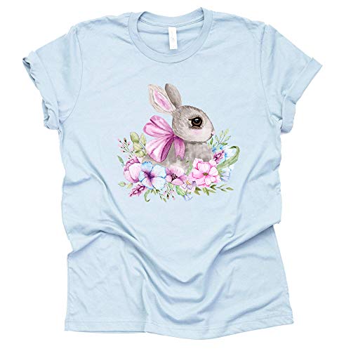 Easter Watercolor Bunny Shirt – Cute Women's Tee
