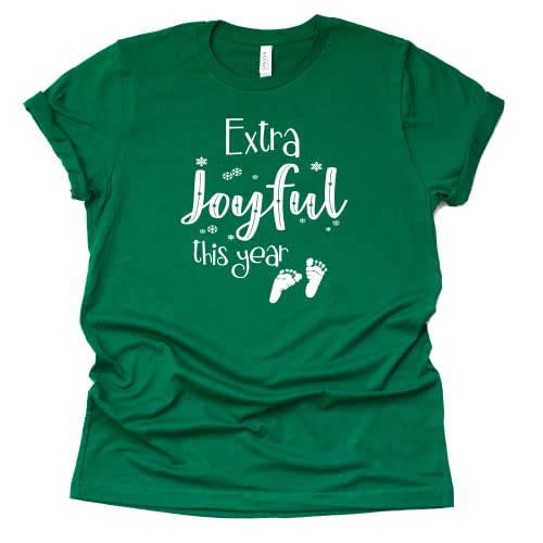 Christmas Pregnancy Announcement T-Shirt - Extra Joyful