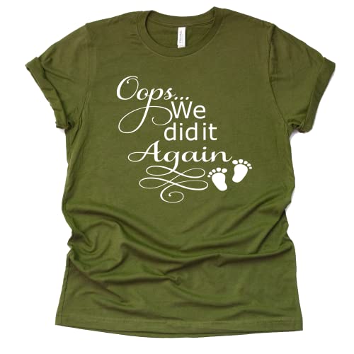 Oops We Did It Again Shirt - Pregnancy Announcement Tee