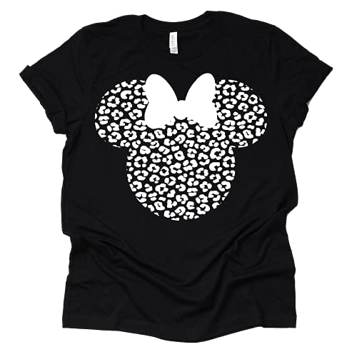 Leopard Minnie Shirt - Stylish Animal Graphic Tee