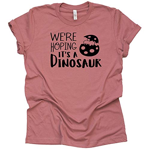 Dinosaur Pregnancy Announcement Shirt - Fun Short Sleeve Tee