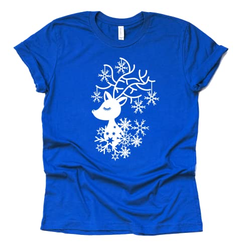 Reindeer Snowflake Shirt - Christmas Graphic Tee