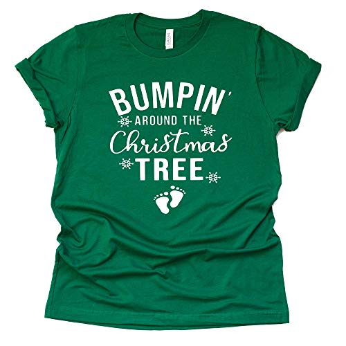 Bumpin' Around the Christmas Tree Shirt – Festive Pregnancy Tee