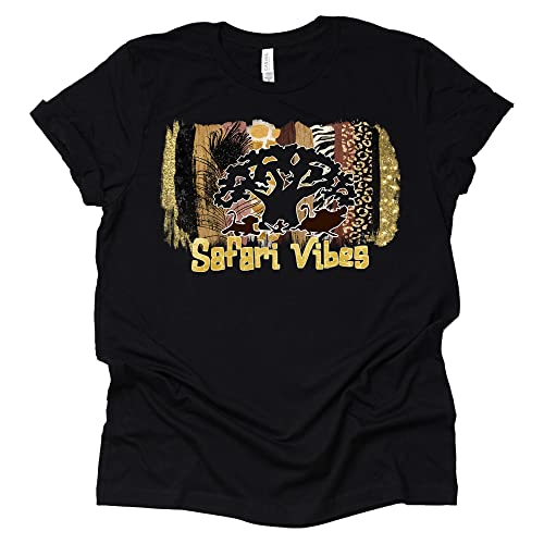 Safari Vibes Leopard Print Shirt – Stylish Graphic Tee