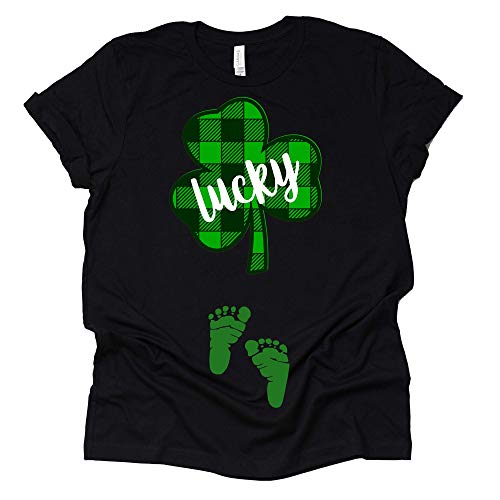 Lucky Mama Shirt | Shamrock Pregnancy Announcement Tee
