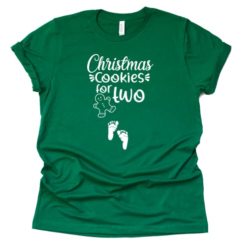 Christmas Cookies for Two Pregnancy Announcement Shirt
