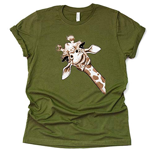 Giraffe Print Funny T-Shirt for Casual Summer Fun