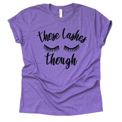 Women's Eyelash Graphic Shirt - Trendy Black Makeup Tee
