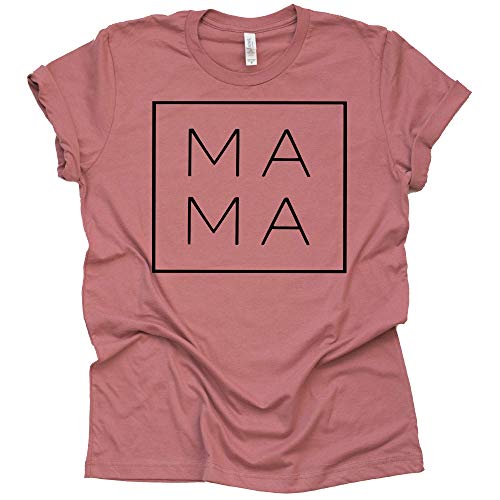 Mama Square T-Shirt Casual Letter Print Tee