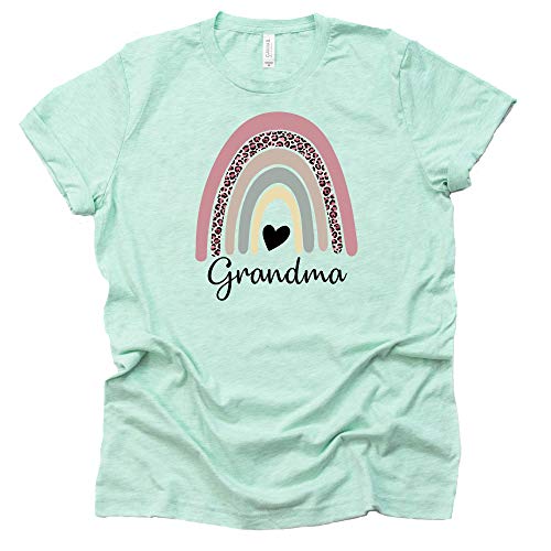 Rainbow Grandma Shirt - Casual Leopard Print Tee