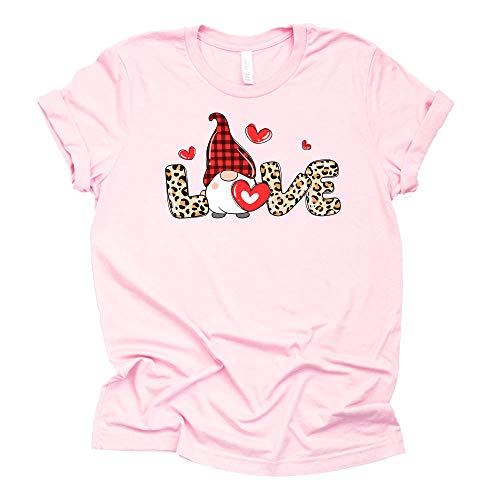 Love Gnome Shirt | Leopard Hearts Graphic Tee